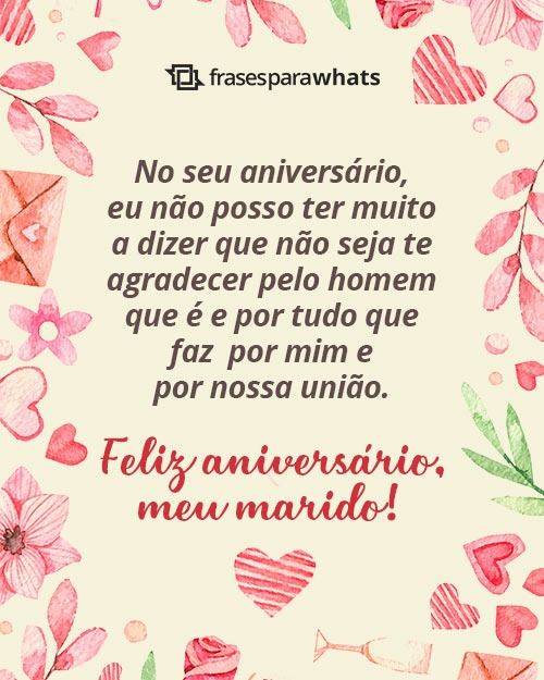 Mensagem de Aniversário para Marido +117 Opções de Felicitação Para o seu Amor