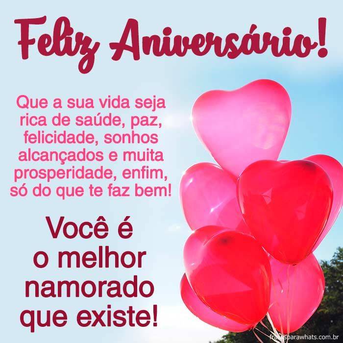 Frases de Feliz Aniversário para Namorado