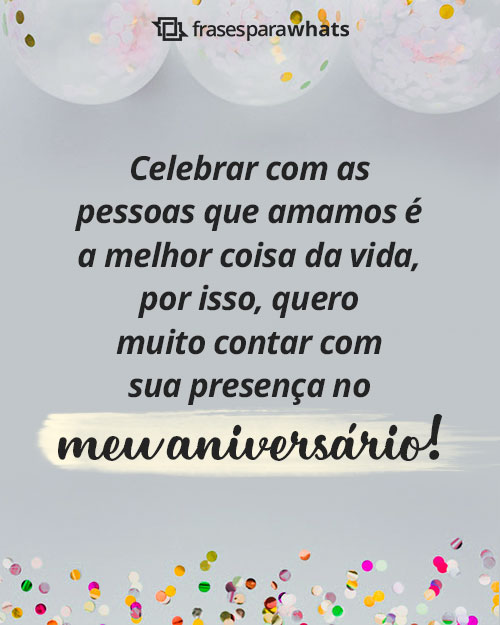 Frases para Convite de Aniversário com Muitas opções