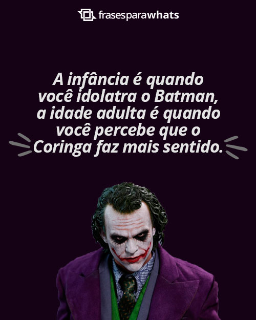 Frases do Coringa para Status