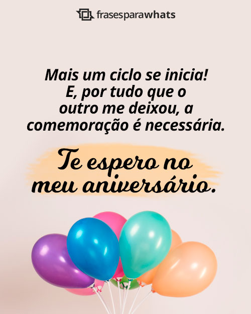 Frases para Convite de Aniversário com Muitas opções