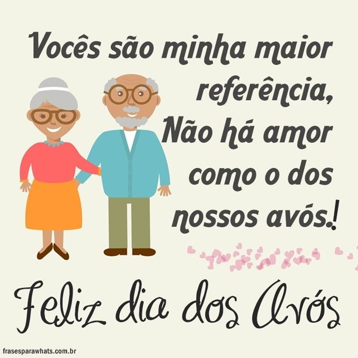 Frases para Dia dos Avós: Feliz dia dos Avós