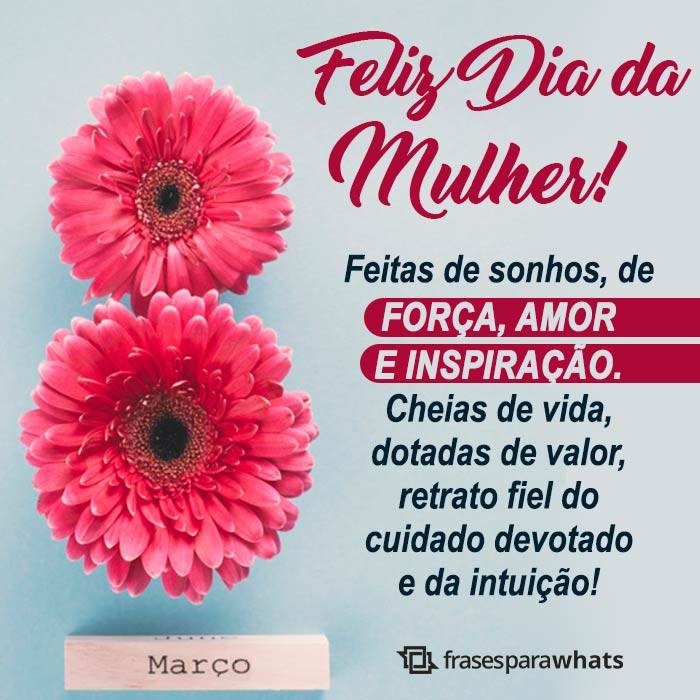 Frases para o Dia da Mulher: Maravilhosas!