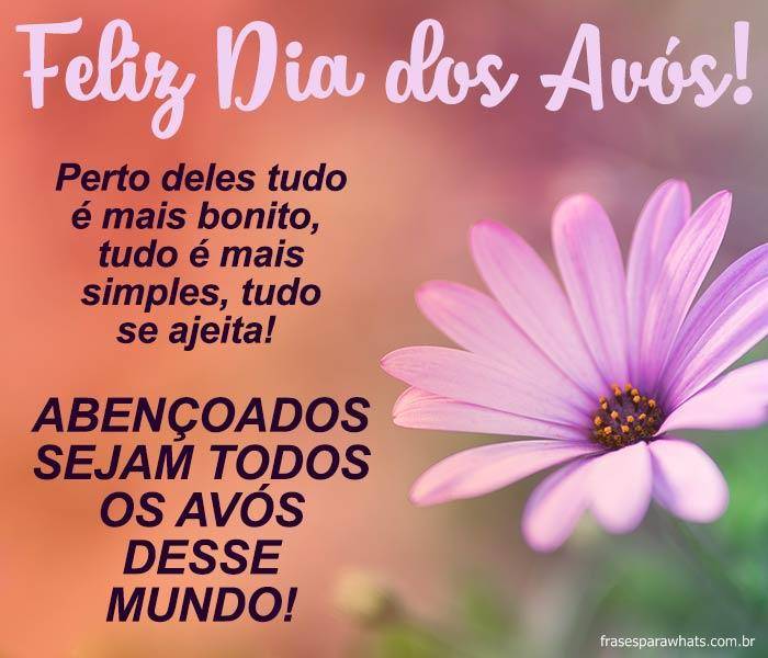 Frases para Dia dos Avós: Feliz dia dos Avós