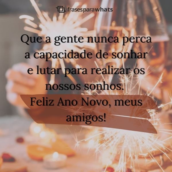 Frases de Feliz Ano novo para Amigos