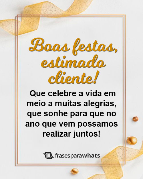 Frases Curtas de Boas festas para Clientes