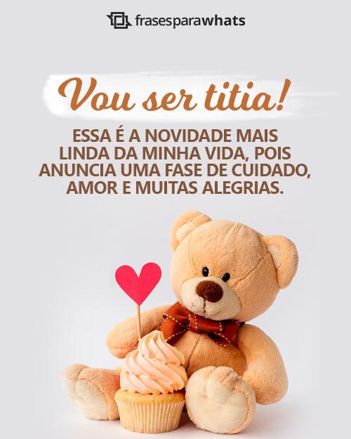 Frases de Vou ser Titia