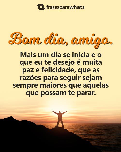 Frases de Bom dia Amigo