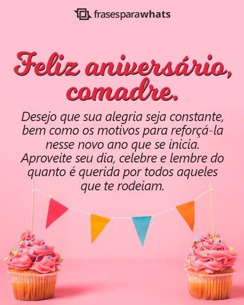 Frases de Aniversário para Comadres