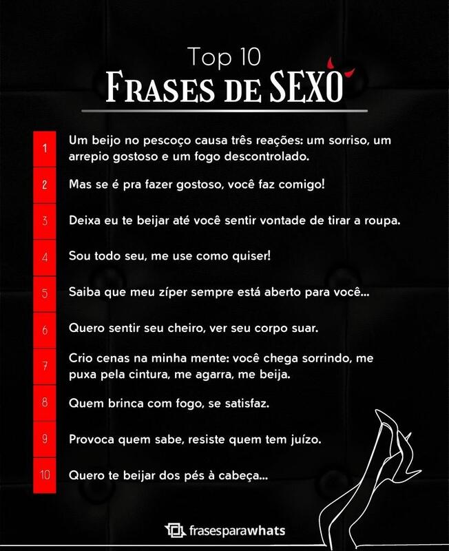 Frases de Sexo: Provoca quem sabe, resiste quem consegue