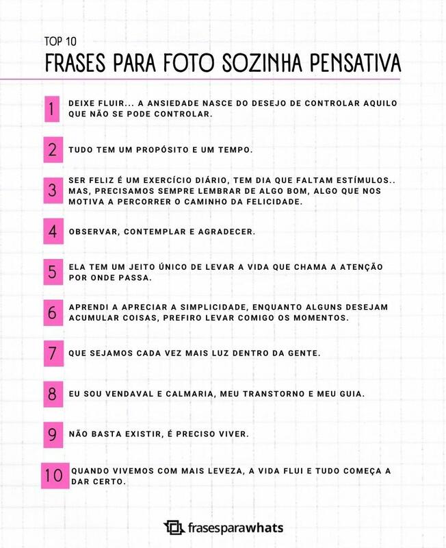 Frases para Foto Sozinha Pensativa