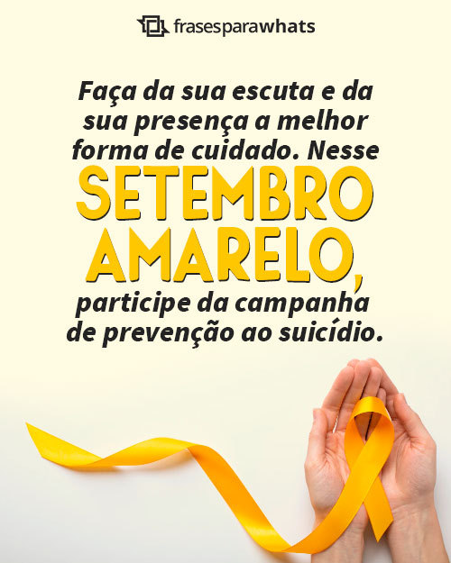 Frases Para Setembro Amarelo