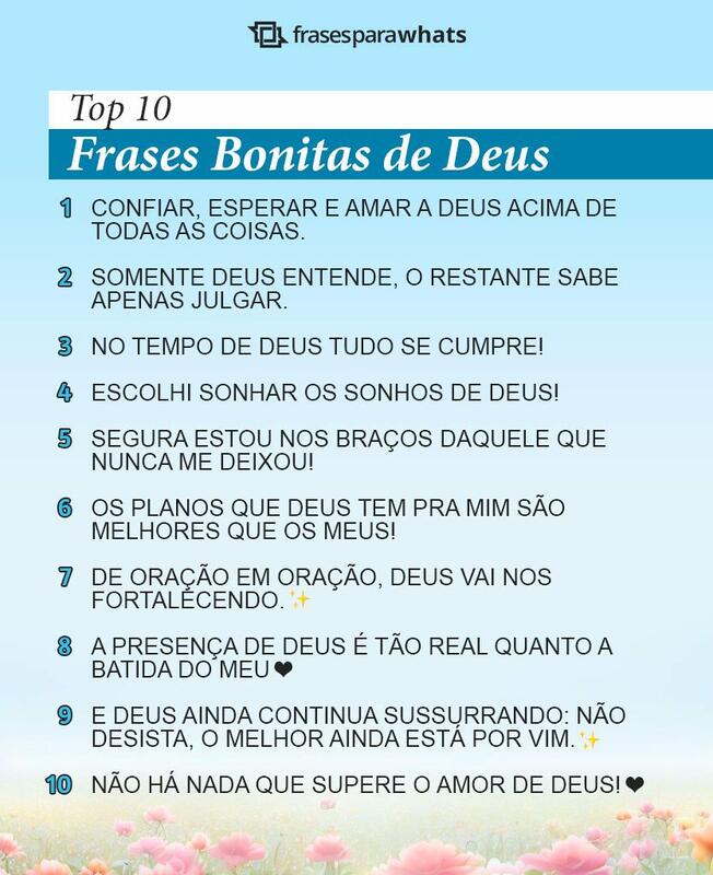 Frases Bonitas de Deus