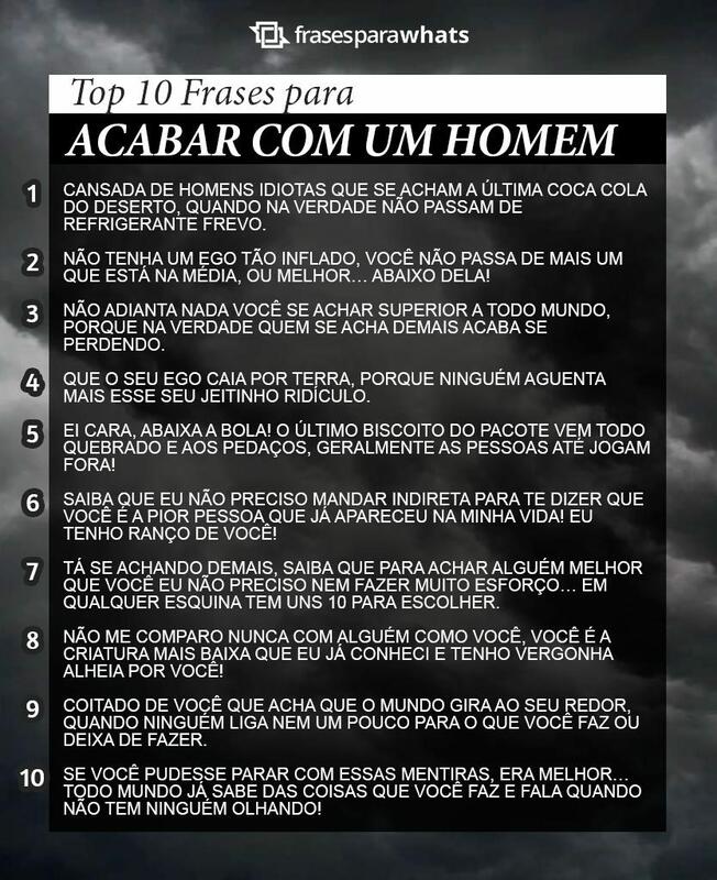 Frases para Acabar com um Homem