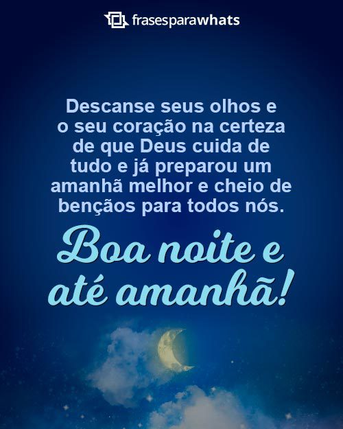 30 Frases de Boa noite e Até Amanhã