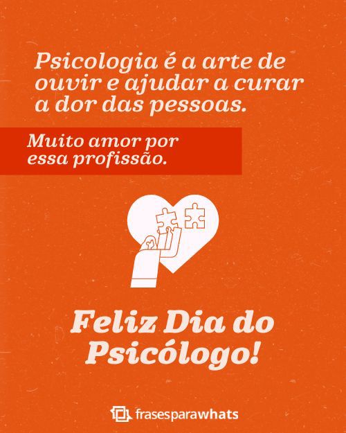 Frases para o Dia do Psicólogo - Gratidão pela Linda Missão