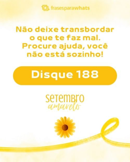 Frases Para Setembro Amarelo