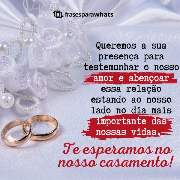 Mensagens Para Convite de Casamento