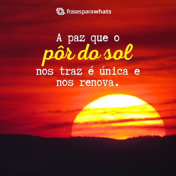 Frases de Pôr do Sol