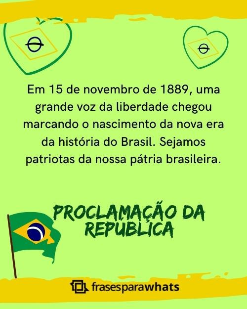 Frases para o Dia da Proclamação da República: Para Compartilhar no Dia 15 de Novembro