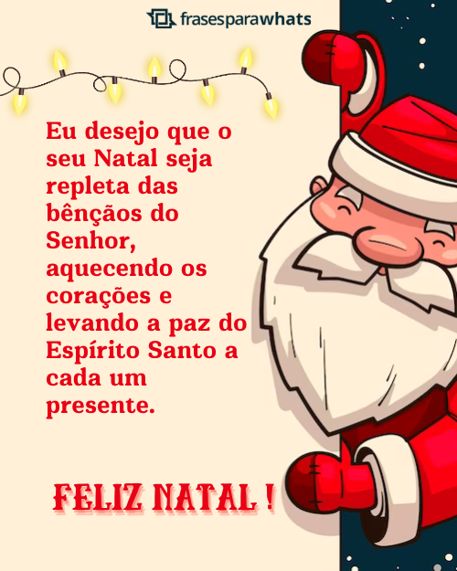 Frases de Feliz Natal Evangélico com Desejo de Bênçãos