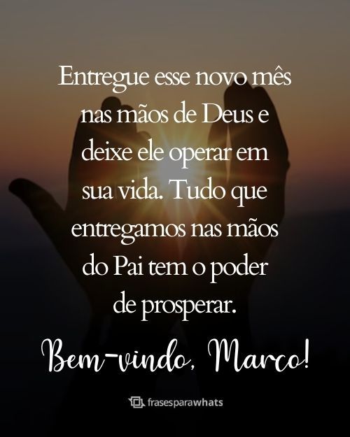 Bem-vindo, Março!