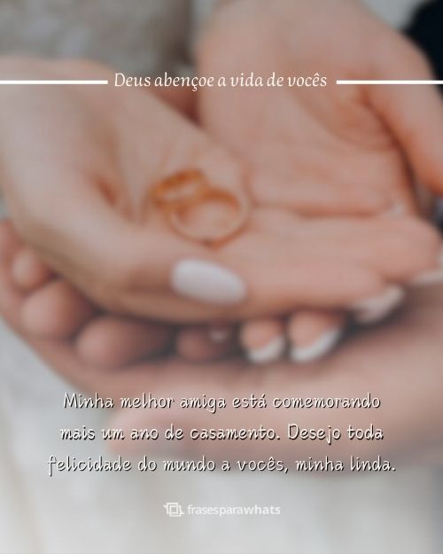 Mensagens de Aniversário de Casamento para Amiga