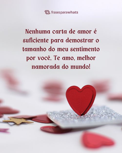 Carta para Namorada se Emocionar