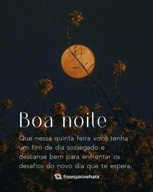 Boa Noite Quinta Feira