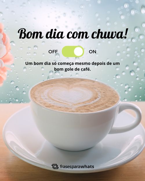 Frases de Bom Dia com Chuva: Para Compartilhar nos dias Frios- finalizar