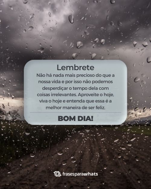 Frases de Bom Dia com Chuva: Para Compartilhar nos dias Frios- finalizar