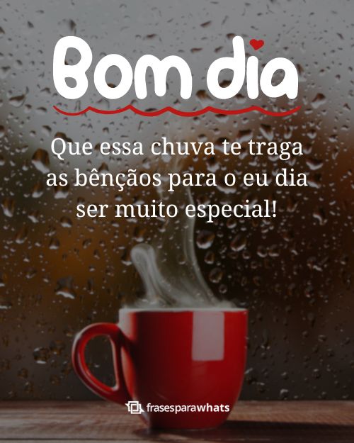 Frases de Bom Dia com Chuva: Para Compartilhar nos dias Frios- finalizar