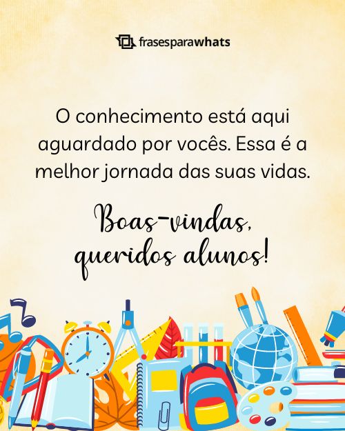 Frases de Boas-vindas