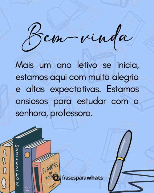 Frases de Boas-vindas