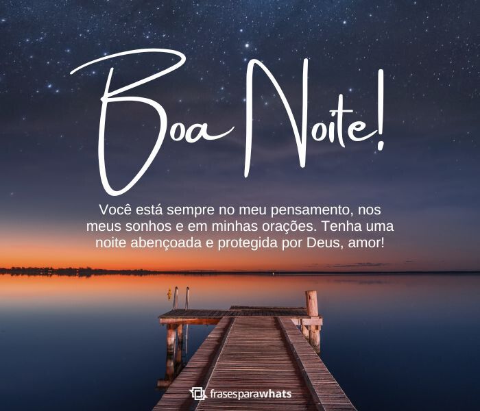 Frases de Boa noite para Namorada