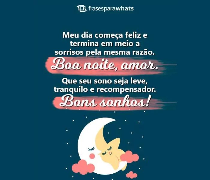 Frases de Boa noite para Namorada