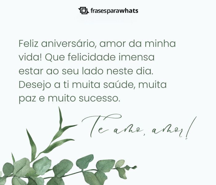 Feliz Aniversário, Amor!