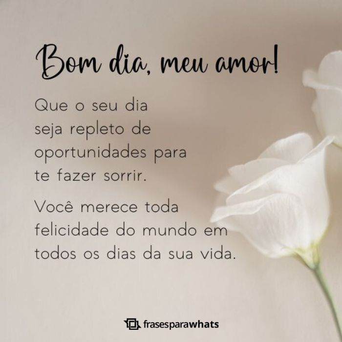 Frases de Bom Dia Amor +154 Opções para Começar o dia se Declarando