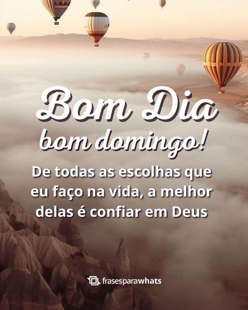 Mensagens de Bom dia Domingo: Para um dia abençoado fale antes com Deus