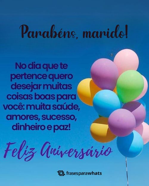 Mensagem de Aniversário para Marido +117 Opções de Felicitação Para o seu Amor