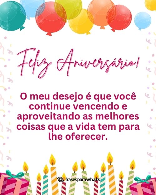 Frases de Feliz Aniversário +95 Opções de Felicitações Prontas para Compartilhar